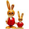 SIKORA OD12 Easter Decoration Colourful Wooden Easter Bunny Figures Rabbit