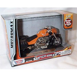 Corgi motormax orange Touring Bike 1:18 scale diecast model