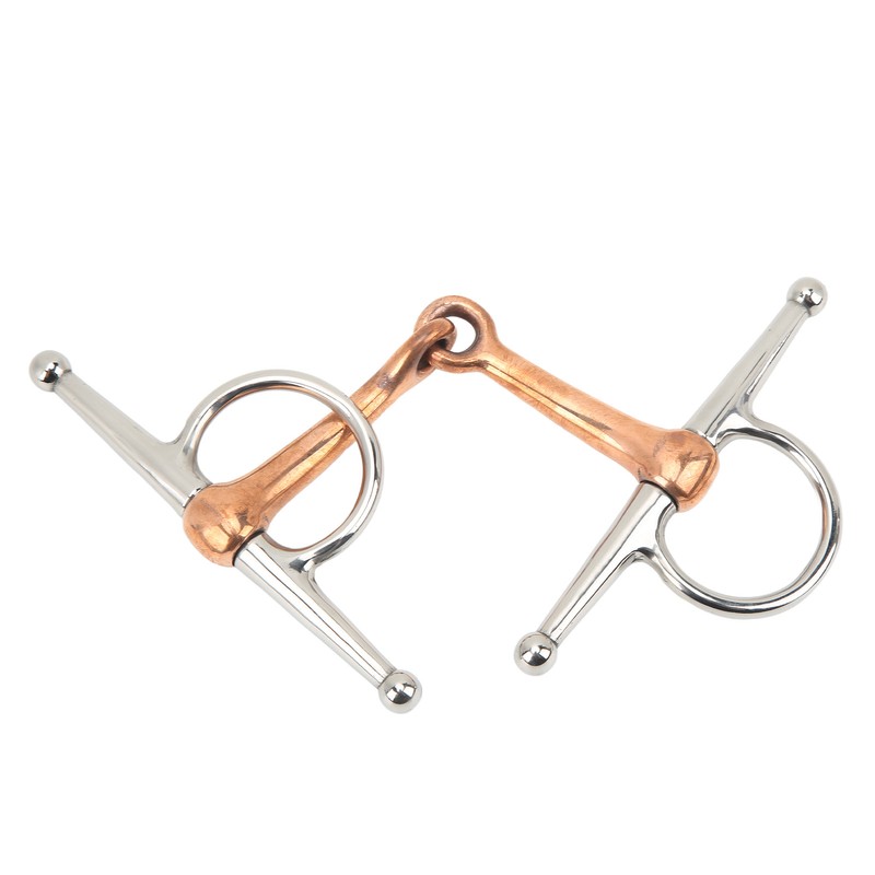 Horse Full Cheek Snaffle Stainless Steel Ring Snaffle Bit for