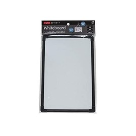 Dry Erase Board, Black/Gray, 11.8 x 7.9 inches (30 x 20 cm), with String