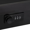 Relaxdays Cash Box, 3-Digit Number Combination, Coin Insert, Iron Cash