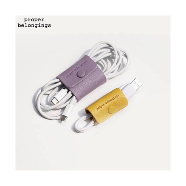 Other PROPER BELONGINGS Cable Holder 2items, Color:Greenery charcoal