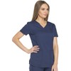Dickies Dynamix Womens Tops, Athletic-Inspired V-Neck Scrub Top with Four-Way