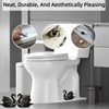 Floor Caps,Toilet Bolt Caps Decorative,Toilet Screw Cover Caps (Black Swan)