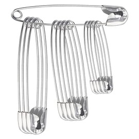 CENPEK 864 Pieces Small Medium Large Safety Pins Various Sizes for Crafts Baby Clothes Art Nickel-Plated Pins 28 mm 32 mm 38 mm