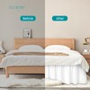 Vocander Double Bed Valance Sheet White, Bed Skirt Pleated Wrap