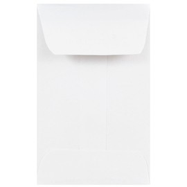JAM PAPER #1 Coin Business Envelopes - 2 1/4 x 3 1/2 - White - Bulk 250/Box