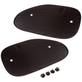 CRETOM SA303 One-touch Blackout Side Folding Shade 26.4 x 15.7 inches (670 x 400 mm), Black