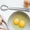 2 Pcs Magic Flat Manual Hand Whisk Stainless Steel Egg