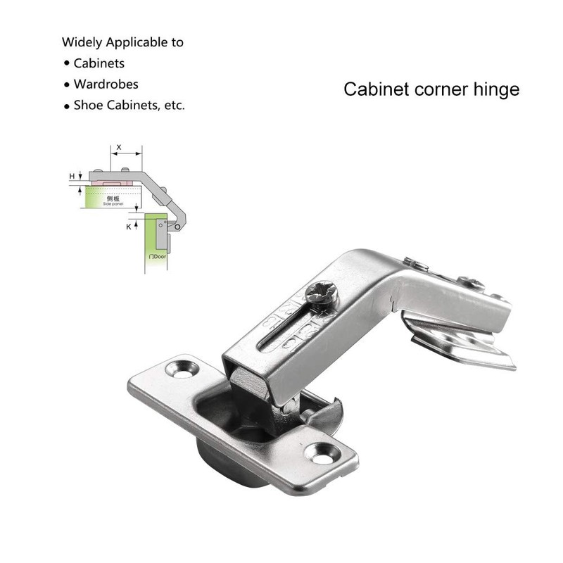 AOLISHENG 135 Degree Cabinet Hinges Kitchen Cupboard Blind Corner Hinges