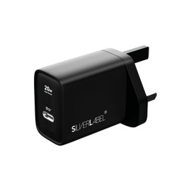 SilverLabel 45W PD USB-C Wall Charger - Black Universal USB-C Fast Charger Compatible with Smartphones, Tablets and other devices with USB-C Ports