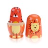 JOINPAYA 5PCS Animals Pattern Nesting Dolls: 5 Cute Animal Characters