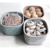 Set of 3, Food Storage Containers with Vented Lids –