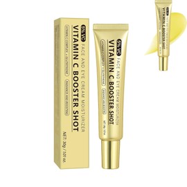 Vitamina C Booster Shot Serum, Vitamina C Wrinkle Glowing Essence Cream, Crema Esencial Iluminadora y Tónico Hidratante, Mejora el Tono y Suavidad de la Piel (1pcs)