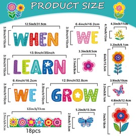 58 Spring Bulletin Boards - Floral Butterfly Plant Cutouts Spring Bulletin Board Decor Floral Bulletin Board Decor for Classroom Bulletin Boards Home Decor