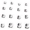 400Pcs SMD Electrolytic Capacitor 24 Values Aluminium 1uF‑1000uF Accessory Set