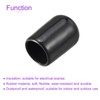 DMiotech 50 Pack 3/8" ID Black Screw Thread Protectors Rubber