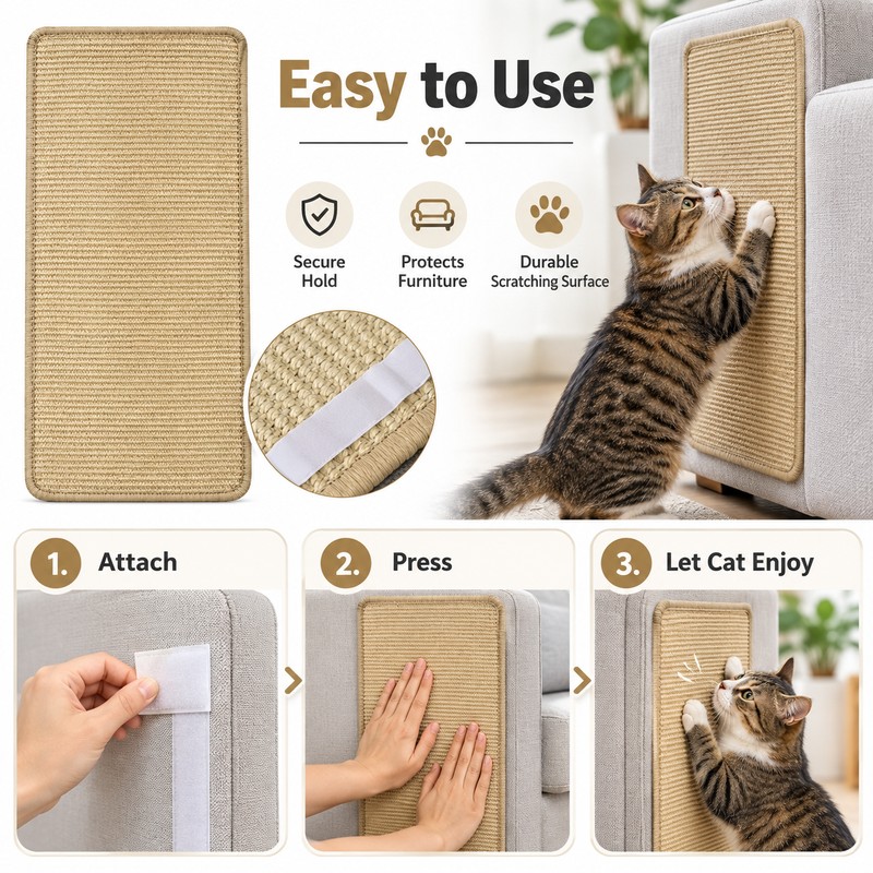 Single-Layer Cat Scratching Pad for Indoor Use – Thick Scratch