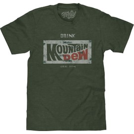 "Drink Mountain Dew" Logo T-Shirt | Soft Touch Fabric-large,Forest Heather