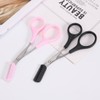 Pack of 2 Eyebrow Scissors Trimmer Scissors with Comb for