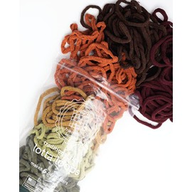 Friendly Loom Lotta Loops Earthtones 7" Traditional Size Cotton Loops to Make 6 (6" x 6") Potholders by Harrisville Designs Made in The USA