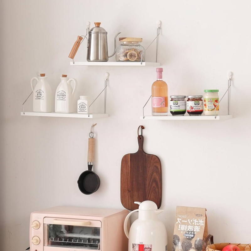 JUTOSU Wall Shelves, Open Shelves, Wall Shelves, Hanging Shelves, Wall