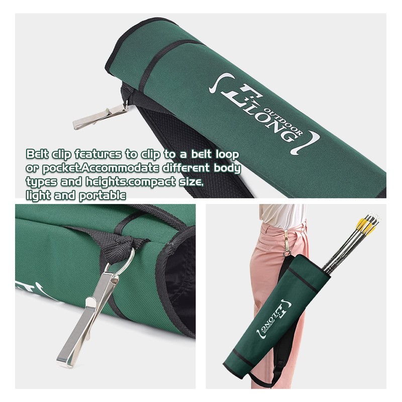 Elong Archery Quiver Back Arrow Quiver Holder Adjustable Compound Recurve