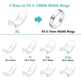 Invisible Ring Size Adjuster for Loose Rings Ring Adjuster Fit Wide Rings with Jewelry Polishing Cloth