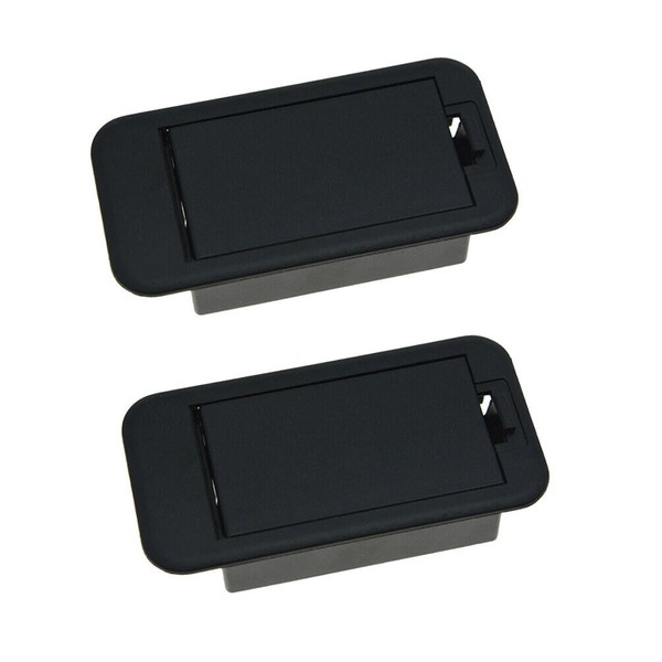 2PCS 9V Battery Cover Battery Box Case Compartment For Guitar