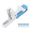 10Pcs Fiber Optic Quick Connector Embedded Type SC/UPC Cold Optical