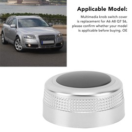 Multimedia Knob Switch Cover 4F0919069 Compatible with S6 MMI Navigation Control Replacement Menu Selector for Infotainment System