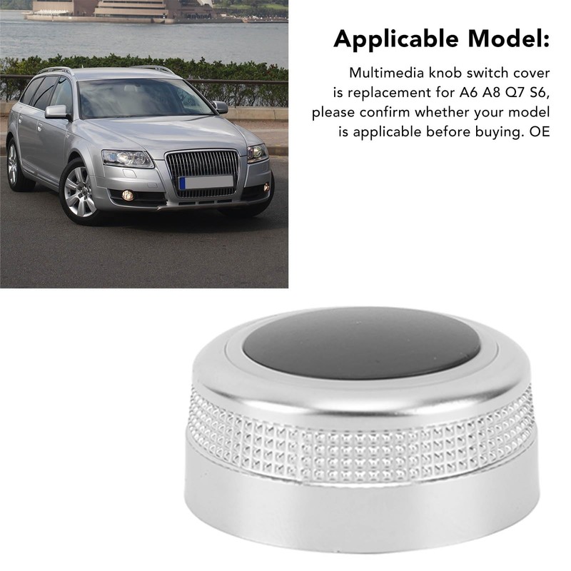 Multimedia Knob Switch Cover 4F0919069 Compatible with S6 MMI Navigation