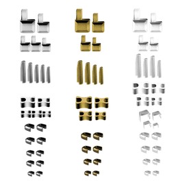 AIEX 69pcs Zipper Repair Kit, Metal Zipper Box Replacement and Insertion Pins Zipper Top and Bottom Stops Zipper Repair and Replacement Kit for Coats Jacket (4 Sizes: #3, 5, 8, 10)