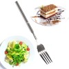 an 1 Piece Stainless Steel Telescopic Extendable Fork for Dinner