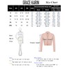 GRACE KARIN Ladies Casual Cropped Cardigan Boleros Long Sleeve Open