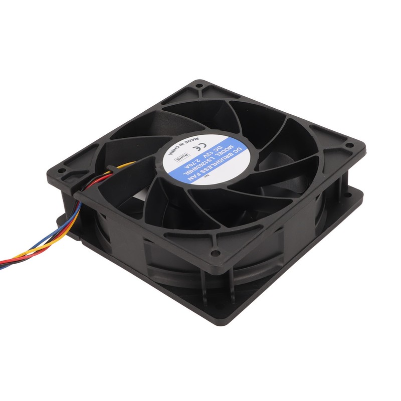 12cm Cooling Fan 120x38mm 6000rpm 12V 2.7A 4pin FG DC