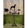 Great Dane Roof Mounted Weathervane Black Wrought Iron