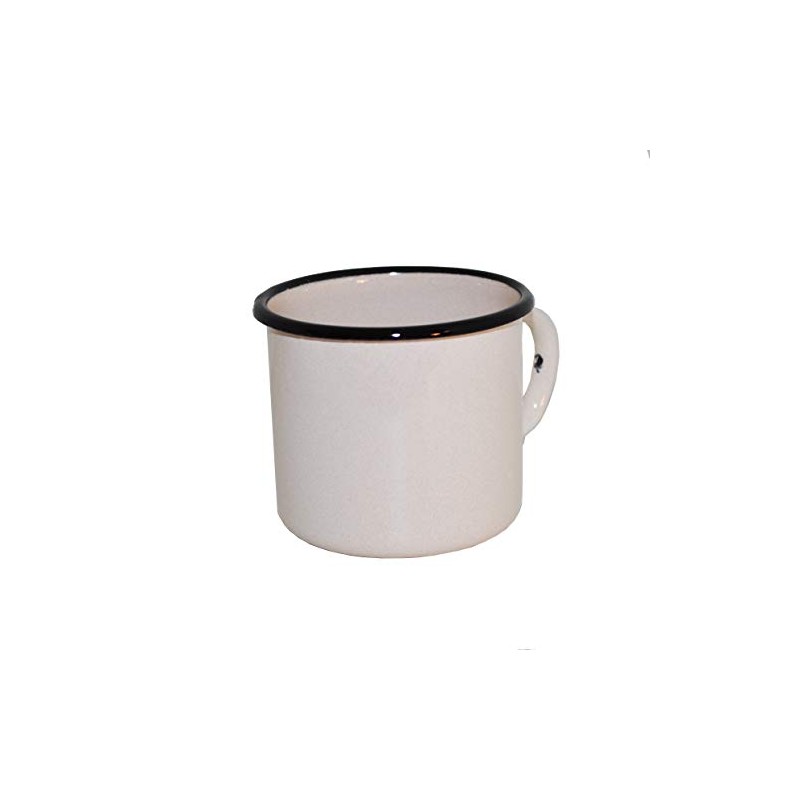 Madacha 2 Metal Enamel Mugs 250 ml Pale Pink