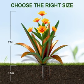 TOMBABY Huge Metal Agave Plants Outdoor Decoration Outdoor Garden Decorated with Flowers Mexican Yard Art Plant Garden Gift (Green 2 Pack)