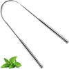 Raspador de lengua de acero inoxidable Zlongron en U para