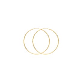 9ct Gold Ladies Sleeper Earrings - 37mm WJS38029