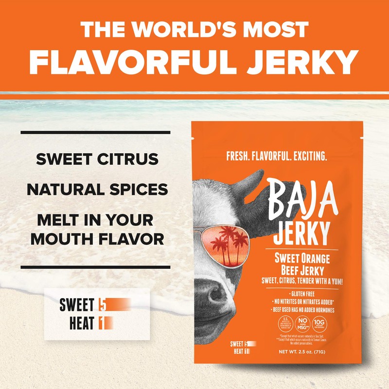 Baja Beef Jerky Sampler Pack | Gluten Free Craft Jerky,
