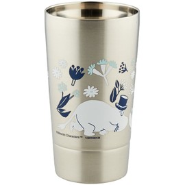 Yamaka Shoten MOOMIN MM3803-855 Stainless Steel Tumbler, Double Layer, Moisturizing, Cold Retention, 11.8 fl oz (350 ml), Snufkin, Moomin, Goods, Scandinavia, Mother's Day, Gift, Tableware, Gift,