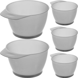 KESYOO Hair Coloring Cups, Hair Dye Cups, Set of 5, Hair Dyeing Coloring Cups, Hair Dye Bowls, Dyeing Bowls, Salon, Beauty Salon, Barber Shop, Gray, Set of 5