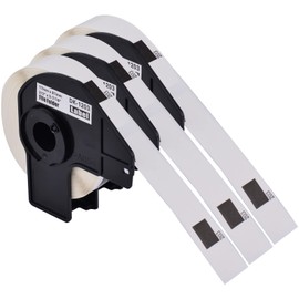 GREENCYCLE 3 Roll DK-1203 DK1203 Die-Cut File Folder Labels 2/3" x 3-7/16" (0.66 in x 3.4 in) Compatible for Brother QL-1050 QL-1060N QL-1100 QL-1110NWB, 300 Labels/Roll,with Cartridge Frame
