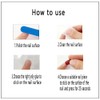 Wedity Pack of 24 False Nails Square Butterfly Line Crystal