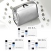 Hera Silver Square Pouch + Hera Cleansing 3-piece Travel 3-Kit Set / 헤라 실버스퀘어 파우치+헤라 클렌징 3종 여행용 3키트 세트