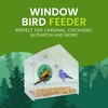 Nature Gear Acrylic Clear Bird Feeders for Window Viewing, Weather