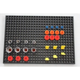 Organizer Genie - Four Red Pegboard Set to organize your Sockets, Wrenches, Pliers, Screwdrivers, Bits and All Other Tools