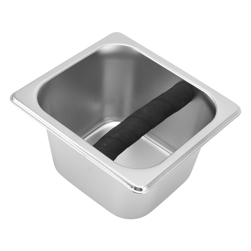 Stainless Steel Coffee Knock Box Coffee Grounds Container Box for